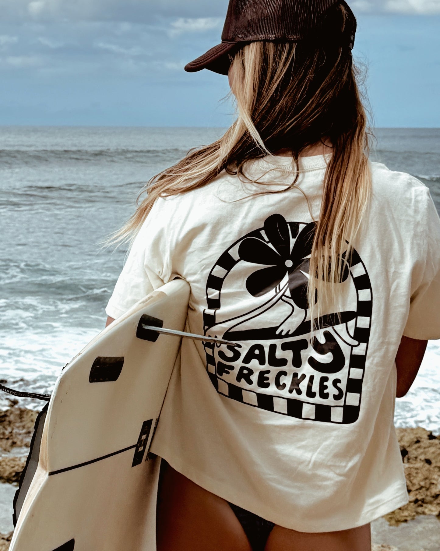 Funky Flora Midi - Brown & Cream