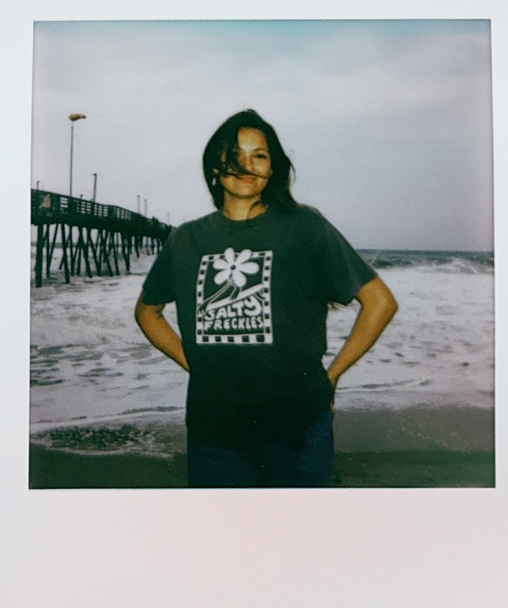 Checkered Salty Freckles - Oversized Tee