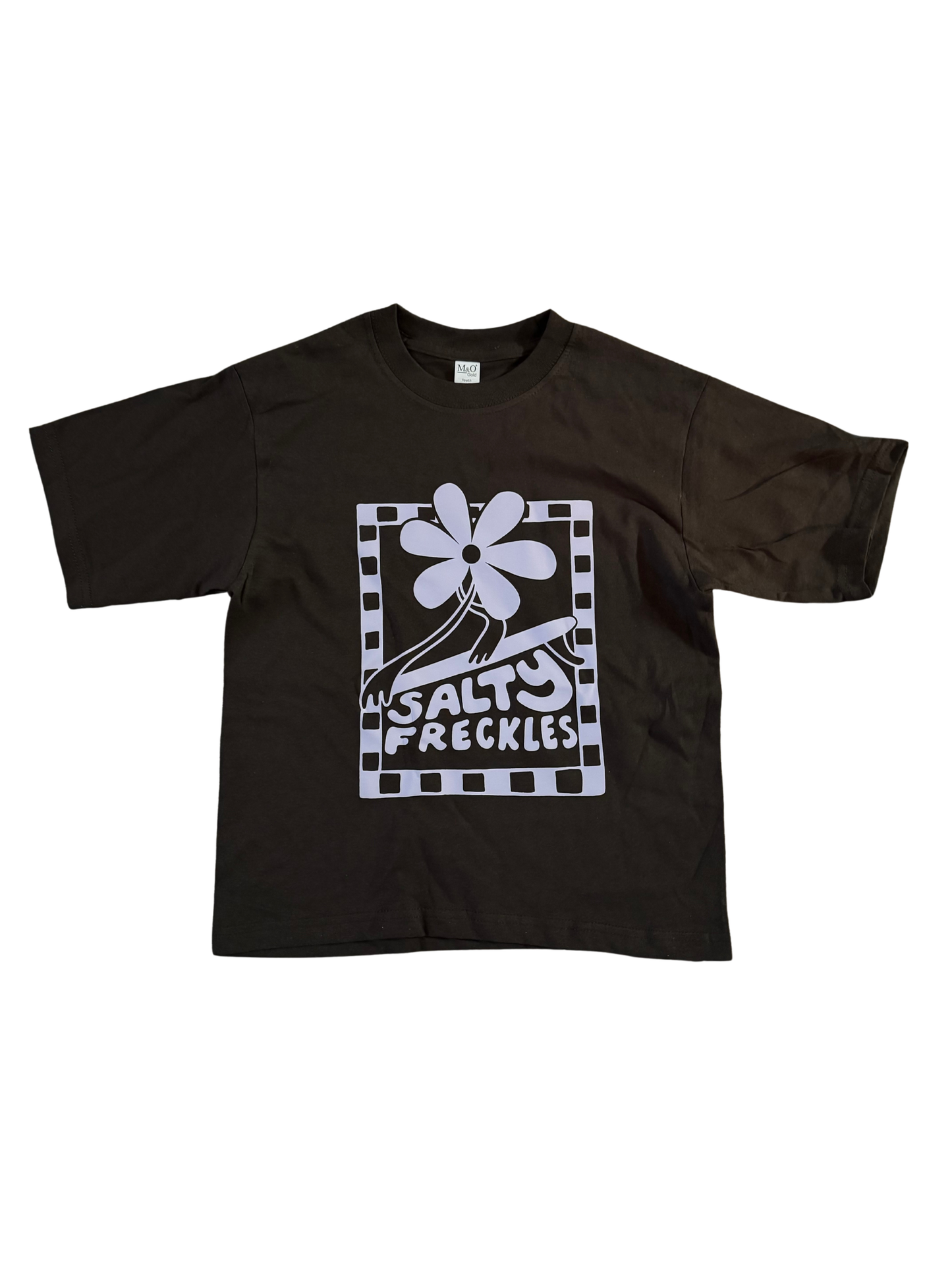 Checkered Funky Flora - Kids Tee