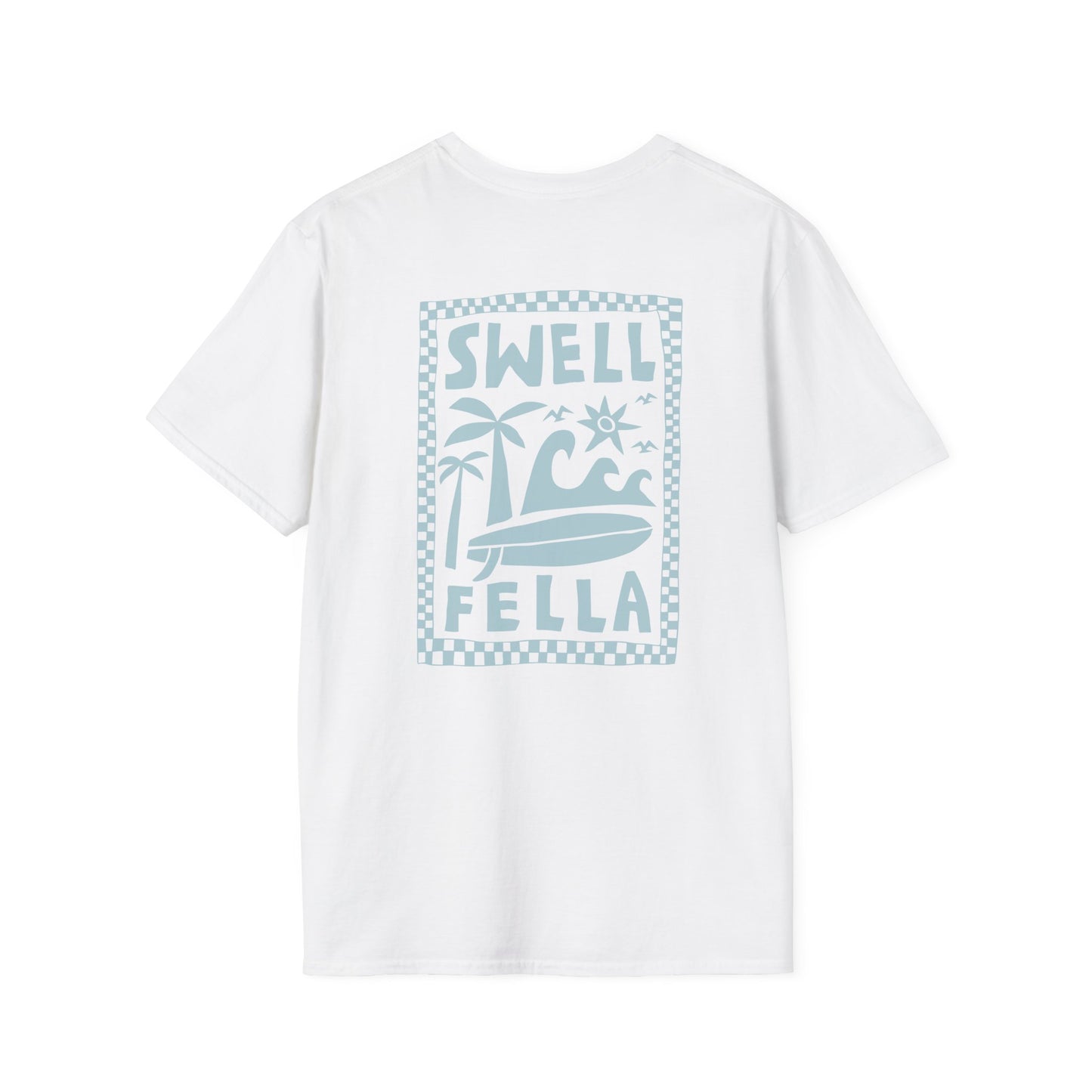 Swell Fella Checker Break Tee in Blue
