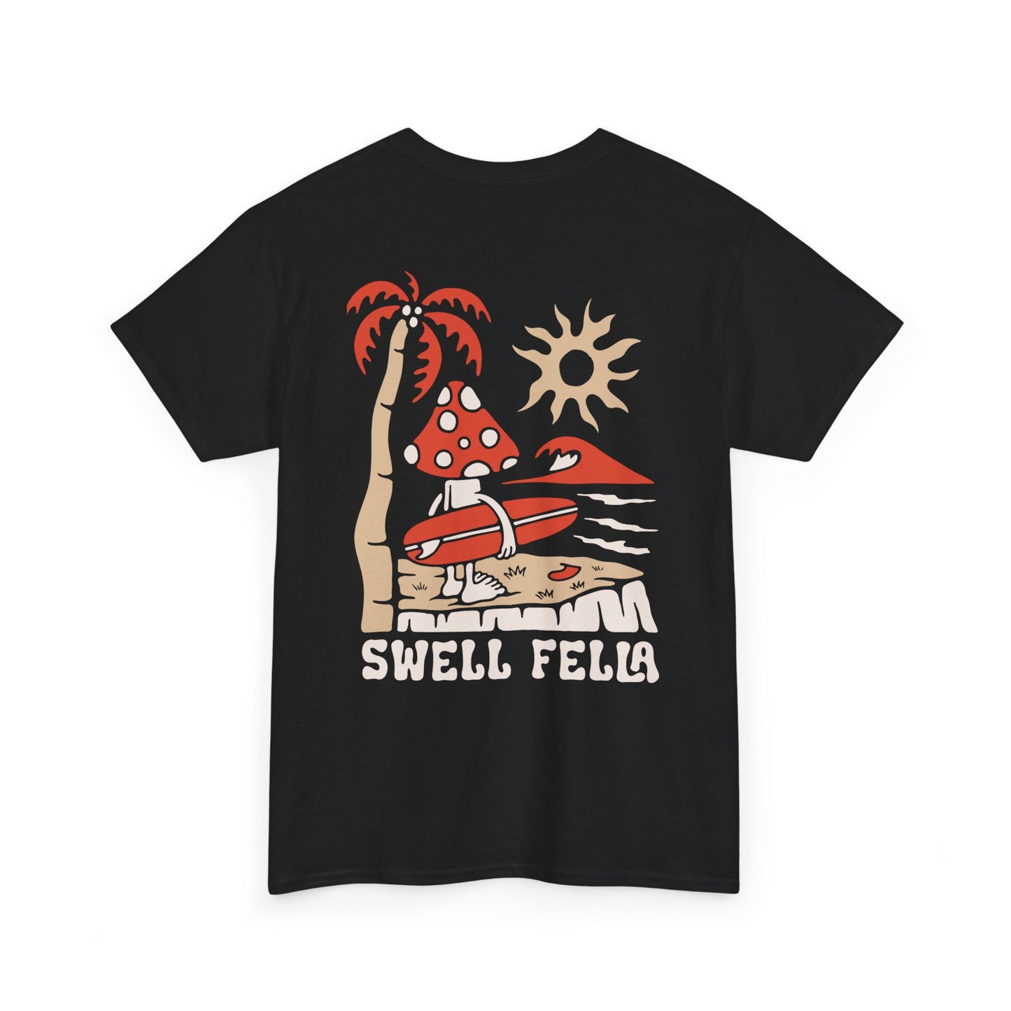 Swell Fella Retro Surf Mushroom Graphic Tee