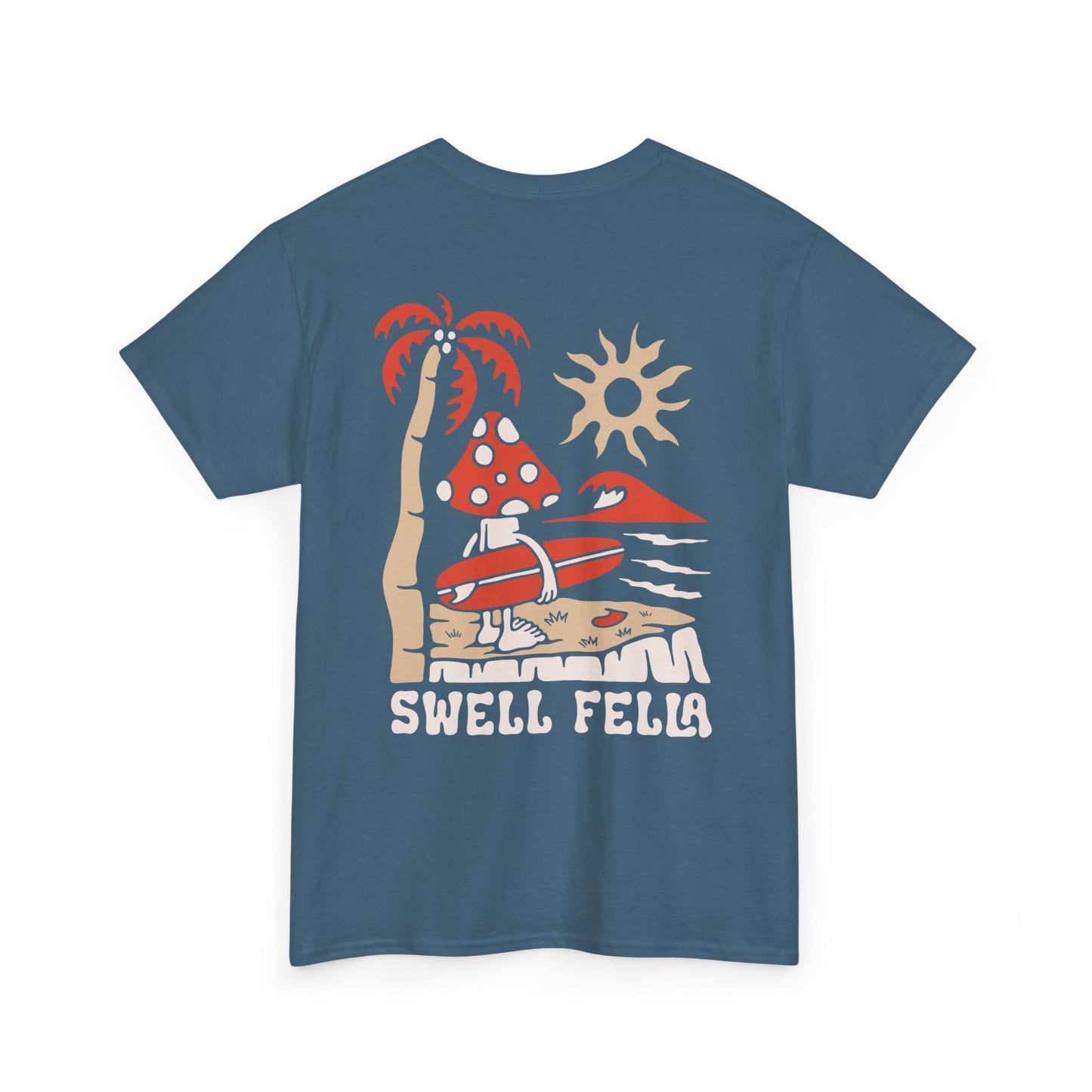 Swell Fella Retro Surf Mushroom Graphic Tee