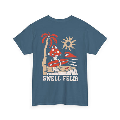 Swell Fella Retro Surf Mushroom Graphic Tee