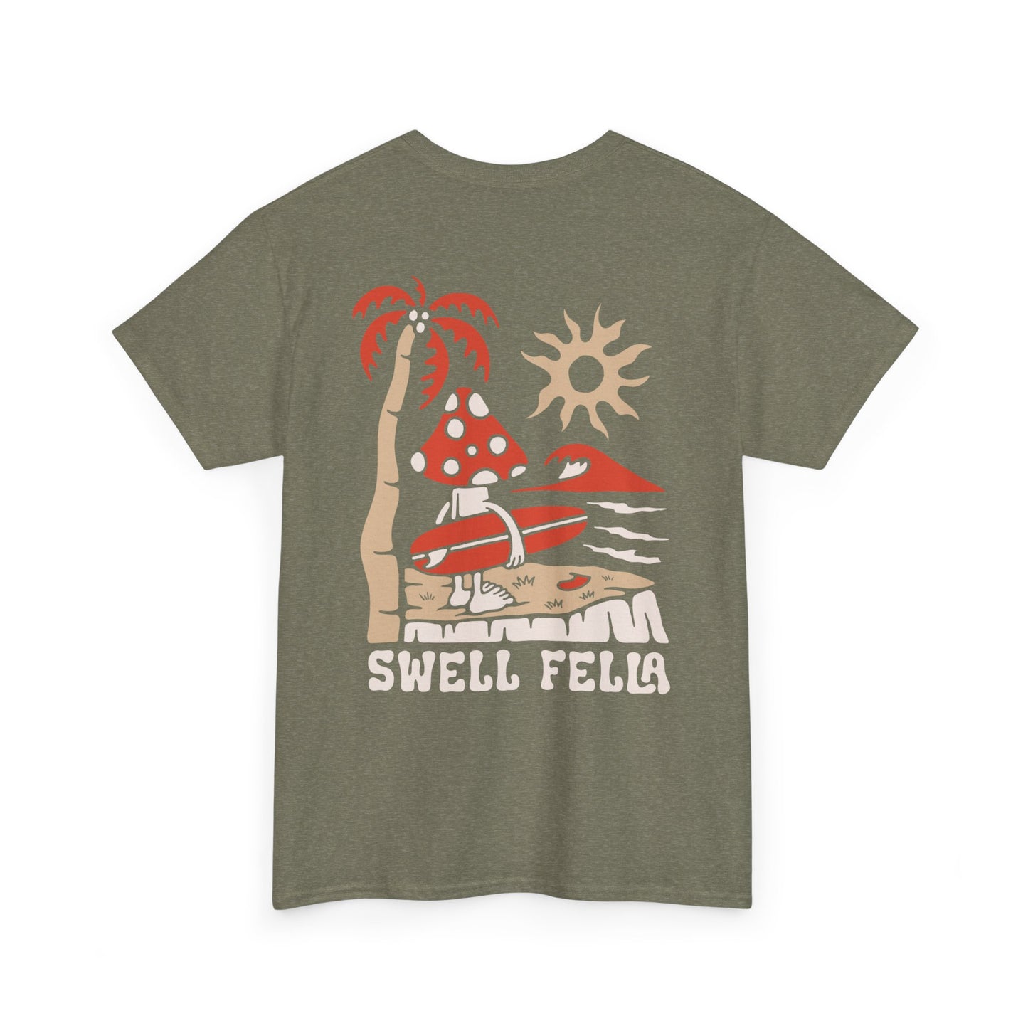 Swell Fella Retro Surf Mushroom Graphic Tee