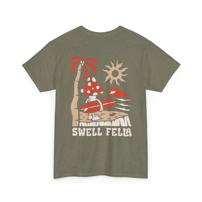 Swell Fella Retro Surf Mushroom Graphic Tee