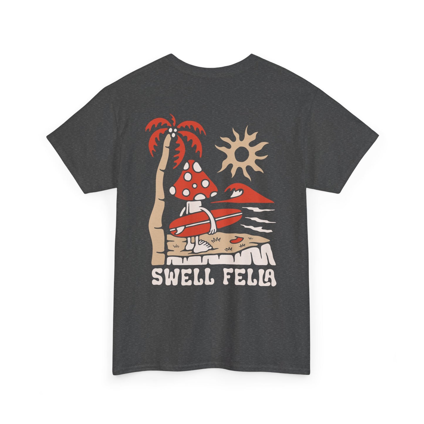 Swell Fella Retro Surf Mushroom Graphic Tee