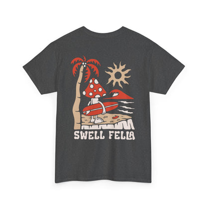 Swell Fella Retro Surf Mushroom Graphic Tee