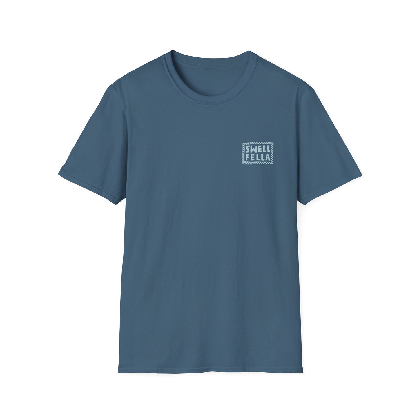 Swell Fella Checker Break Tee in Blue