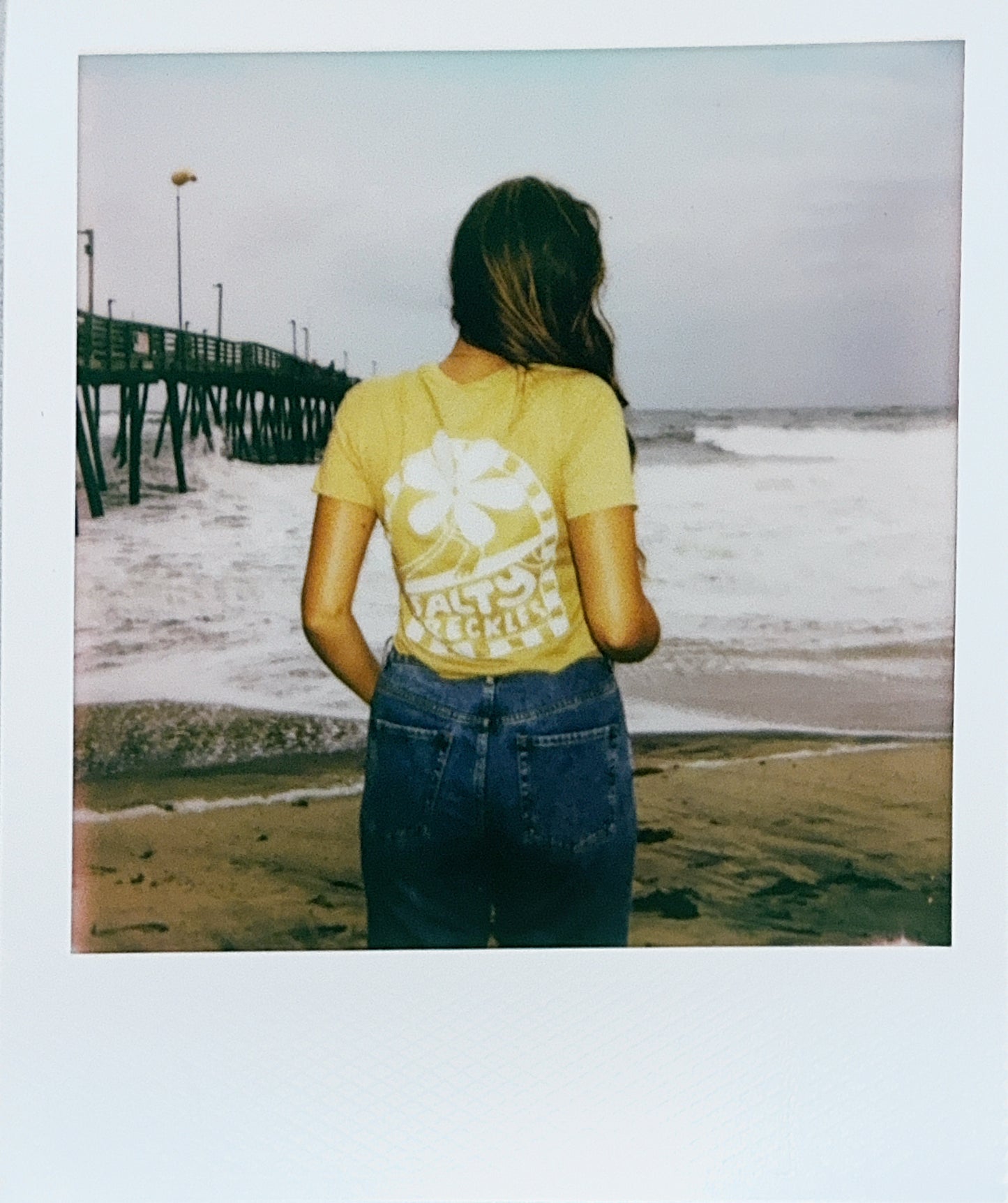 Checkered Funky Flora - Midi Tee