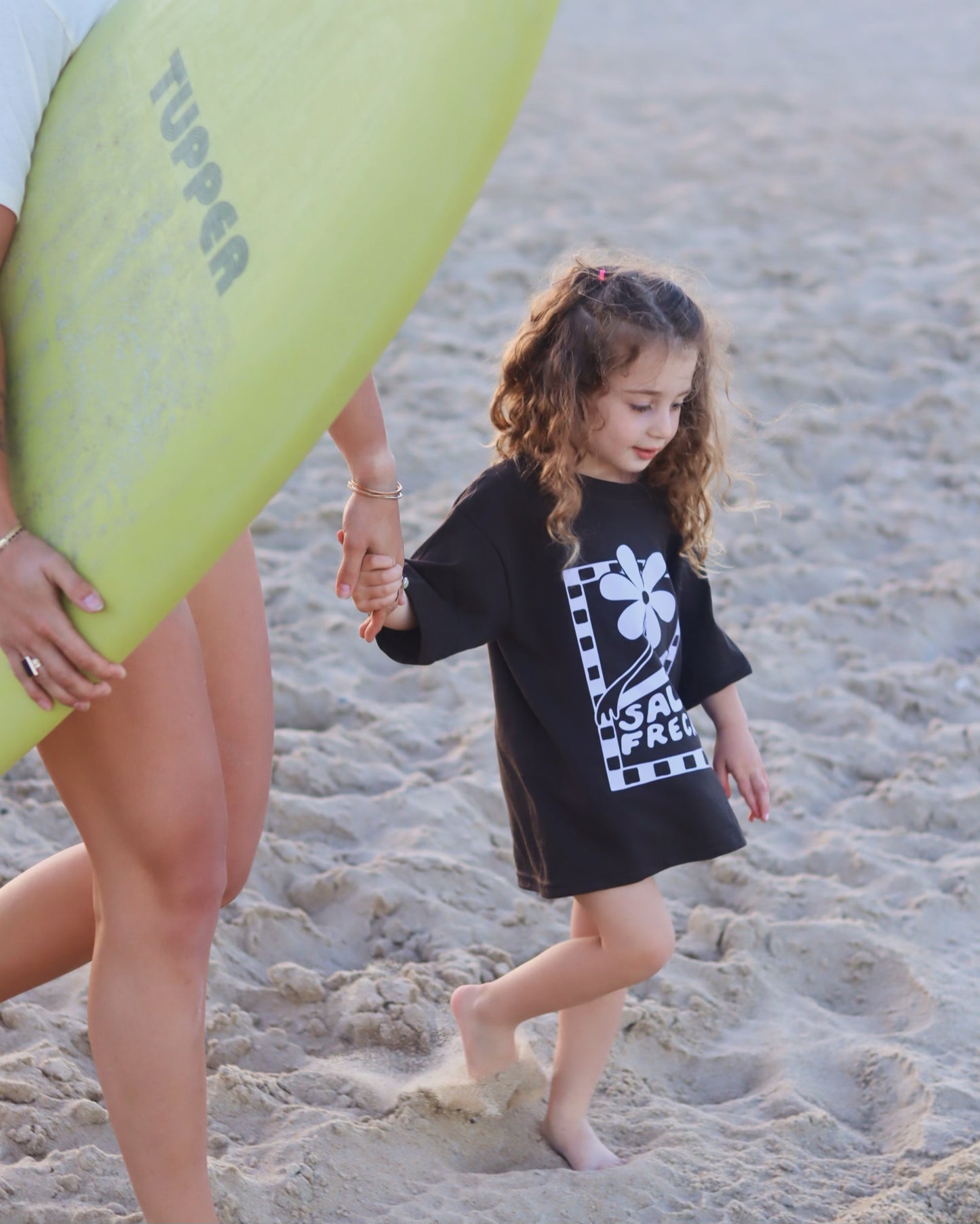 Checkered Funky Flora - Kids Tee